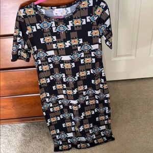 Short sleeve Aztec lularoe dress